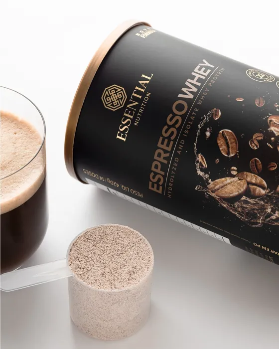 Espresso Whey da Essential Nutrition no dia a dia