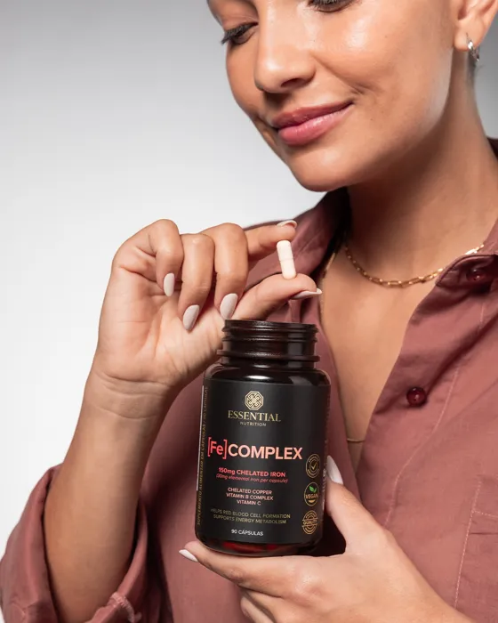 Fe Complex da Essential Nutrition no dia a dia