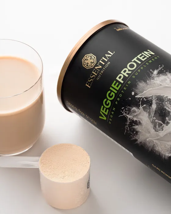 Veggie Protein da Essential Nutrition no dia a dia